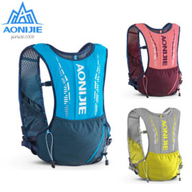 AONIJIE-C9102-Black-Ultra-Vest-5L-Hydration-Backpack-Pack-Bag-Soft-Water-Bladder-Flask-Hiking-Trail